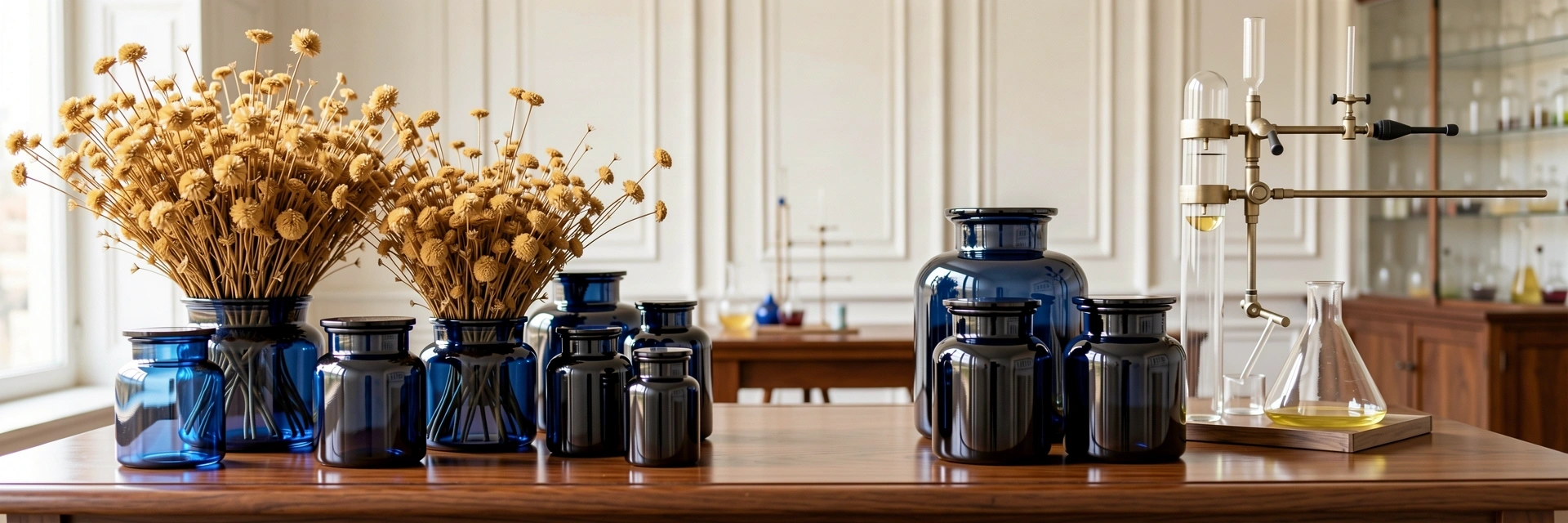 Botanical research environment representing transparency